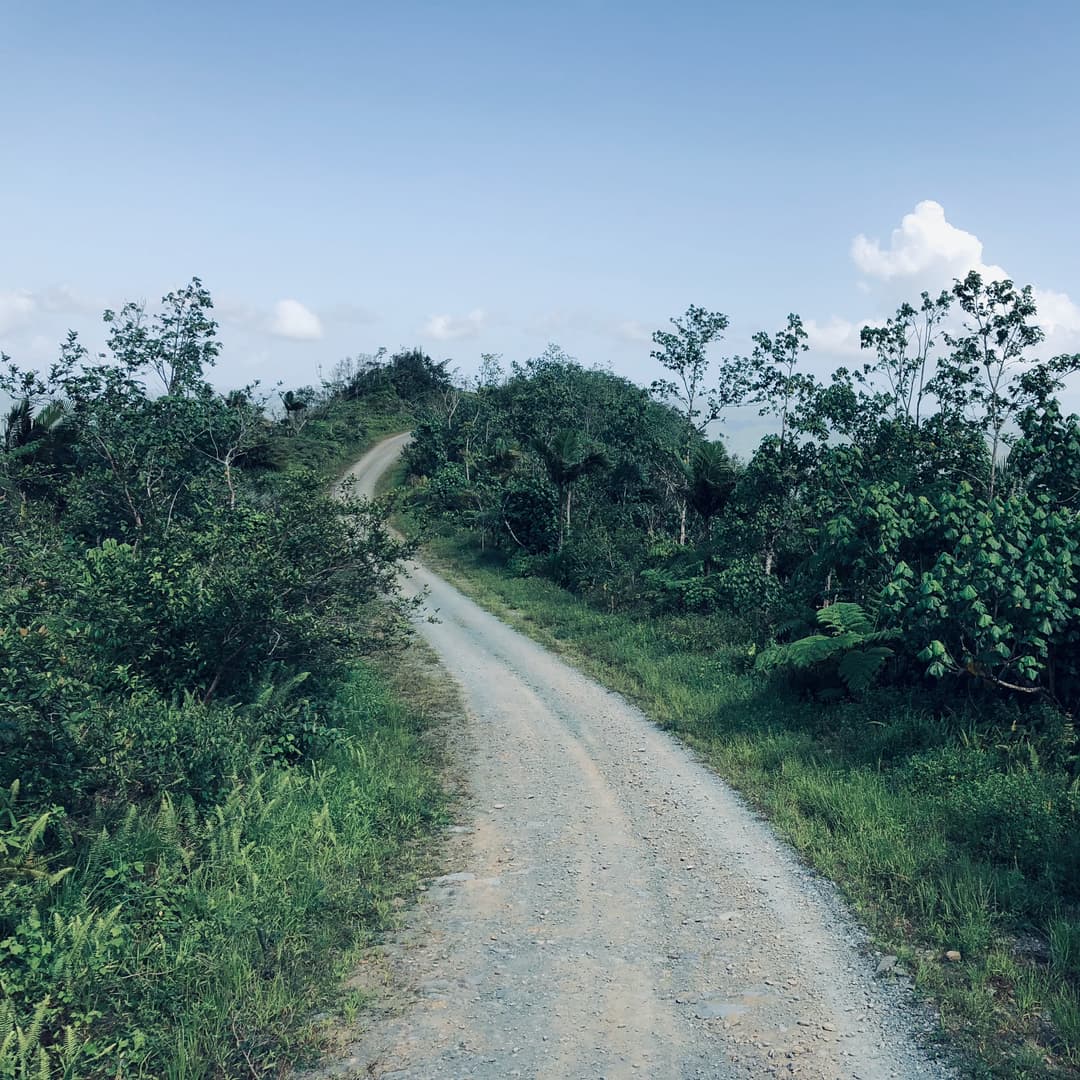 A road in a mountain in Cuba